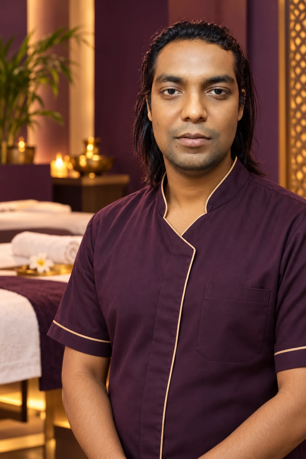 Portrait of a male massage therapist at Fema Global Spa